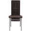 Dining Chairs 4 pcs Brown Faux Leather