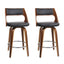 65cm Bar Stools Swivel Leather Chair (set of 2)