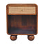 Chestnut Open Woven Bedside
