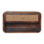 Chestnut Wall Mounted Open Woven Bedside