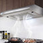 Devanti 600mm Range Hood 60cm Rangehood Stainless Steel