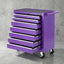 Giantz 7-Drawer Tool Chest Trolley Cabinet Toolbox Heavy Duty Garage Storage Organiser Purple
