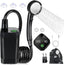 Portable Camping Shower - 6000mAh Rechargeable Shower Pump - With Smart LED Display - 4 Spray Modes - IPX7 Waterproof Outdoor Shower - For Hiking, Travel, Car, Pets - Black