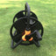 Garden Water Hose Reel Hose Reel Black Stainless Steel 1Pcs