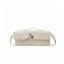 Woven Women Bag French Stick Bag Evening Organ Bag, Fashion Clutch Shoulder Crossbody Bag, Christmas Party Gift, White