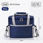 Compact Small‑Size Thermal Lunch Bag With Thick Aluminum Foil Liner, Waterproof Handheld Design For Daily Student School Use, Christmas School Supply Gift, Navy Blue Small