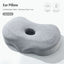 Ergonomic Single‑Hole Memory Foam Neck Pillow, Pressure‑Relief Ear Protection Design For Side Sleepers, Holiday Daily Rest Accessory, Light Grey