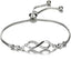 Women's Bracelet in 925 Sterling Silver Infinity Love Bracelet with Cubic Zirconia Heart, Women's Bracelet in 925 Sterling Silver Infinity Bracelet Adjustable – yux