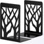 Book Ends, Bookends, Book Ends for Shelves, Bookends for Shelves, Bookend, Book Ends for Heavy Books, Book Shelf Holder Home Decorative, Metal Bookends, Bookend Supports, Book Stoppers (1 Pair, Black)