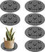 8 Pcs Big Potted Plant Stands-Patio & Deck Floor Protector,Plant Level Pot Elevator for Indoor Outdoor Garden Flower (30cm/11.81inch)