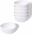 Mini Ceramic Ramekins Souffle Dishes 1.5 OZ, Small Dipping Bowls, Sauce Dip Bowls for Kitchen Serving Sauce Condiments, Oven & Microwave Safe, Set of 6, White