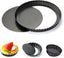 9 in Non-Stick Tart and Quiche Pan with Removable Bottom and 4 Mini Tart Pans 4-inch, Heavy Duty Fluted Side for Pies, Mousse Cakes, Dessert Baking (5 Pack)