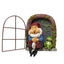 Mini Garden Resin Crafts Decoration Gnome Window Sleeping Garden Sculpture Gnome Outdoor Ornament Decoration