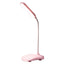 LED Desk Lamp Touch Control Three Level Color Temperature Stepless Dimming USB Charging Table Lamp Pink