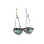 Retro Boho Turquoise Flower Earrings Hook Moonstone Dangle Drop Sapphire Women - 1240