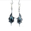 Retro Boho Turquoise Flower Earrings Hook Moonstone Dangle Drop Sapphire Women - 1248