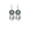 Bohemian Dreamcatcher Tassel Earrings Handmade Fashion Jewellery for Women Gifts - Silver