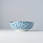 Bowl Organic Shape 20cm Blue Daisy Glaze