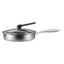 Stainless Steel Non-Stick Frying Pan 28CM Honeycomb Wok Skillet with Lid Induction Compatible Cookware Silver