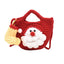 Red Handmade Crochet Santa Claus Bag – Festive Christmas Knitted Shoulder Purse with Stocking Charm