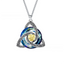 Nov Celtic Knot Heart Shaped Birthstone Necklace for Women - 12 Birth Month Colours Zircon Pendant and Hypoallergenic Stainless Steel Chain with Gift Box