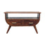 Solid Mango Wood Coffee Table - Chestnut Finish