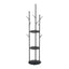 Levede Coat Rack Clothes Stand 8 Hook Organizer Black-2018816848522514433