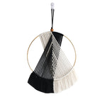 Bohemian Circle Tassel Wall Hanging - Black / 42x25cm - Wall Hangings