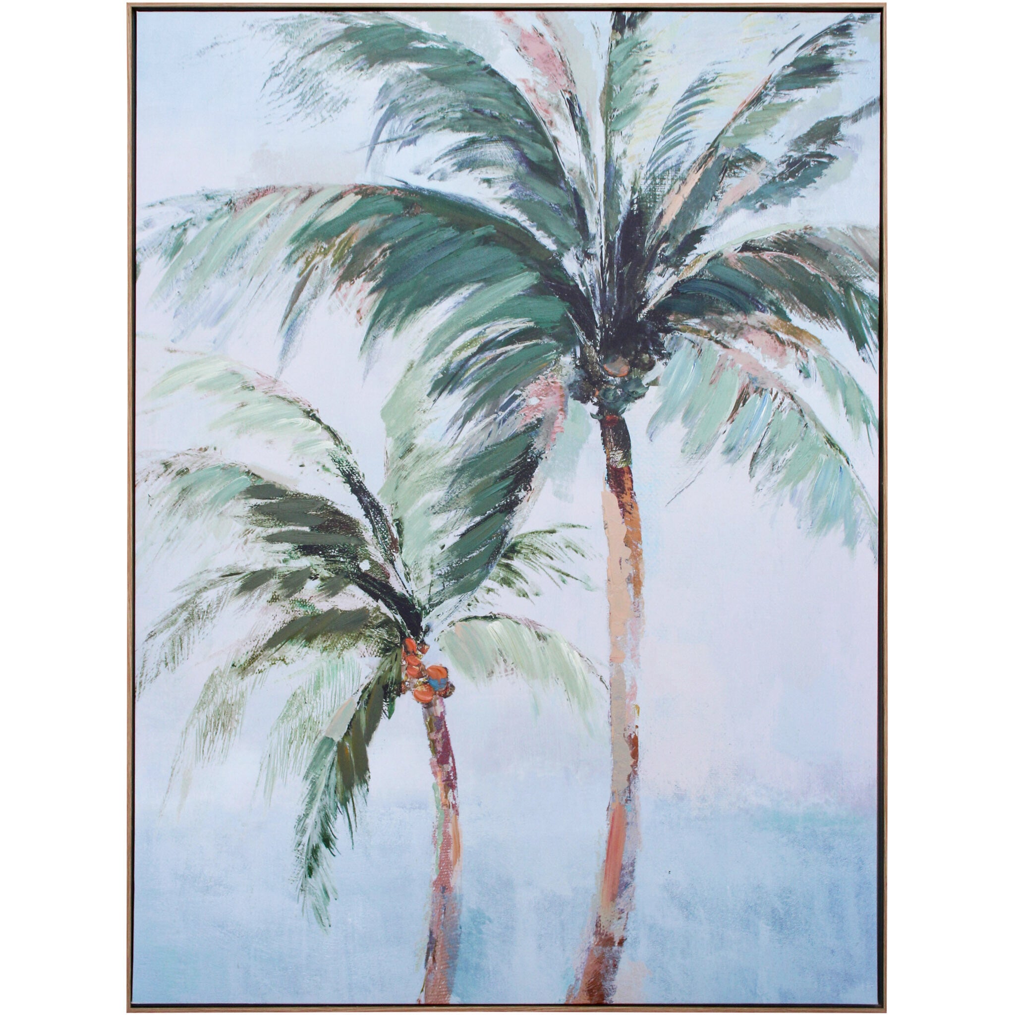 Framed Canvas Palm Pair Main image