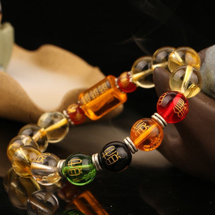 Citrine bracelet natural stone bracelet - Stone Bracelets