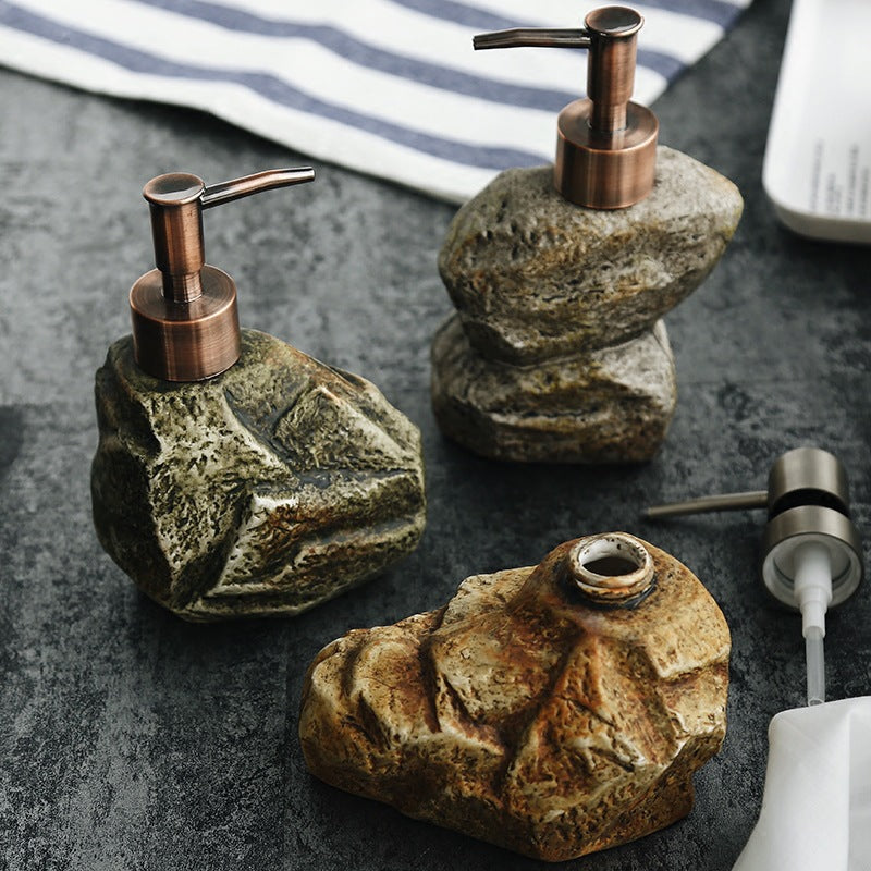 Retro Ceramic Stone Soap Dispenser - Soap Dispensers Hauptbild