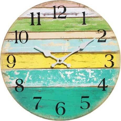 Clock Coloured Boards 34cm | 34 x 3 x 34 cm Main image