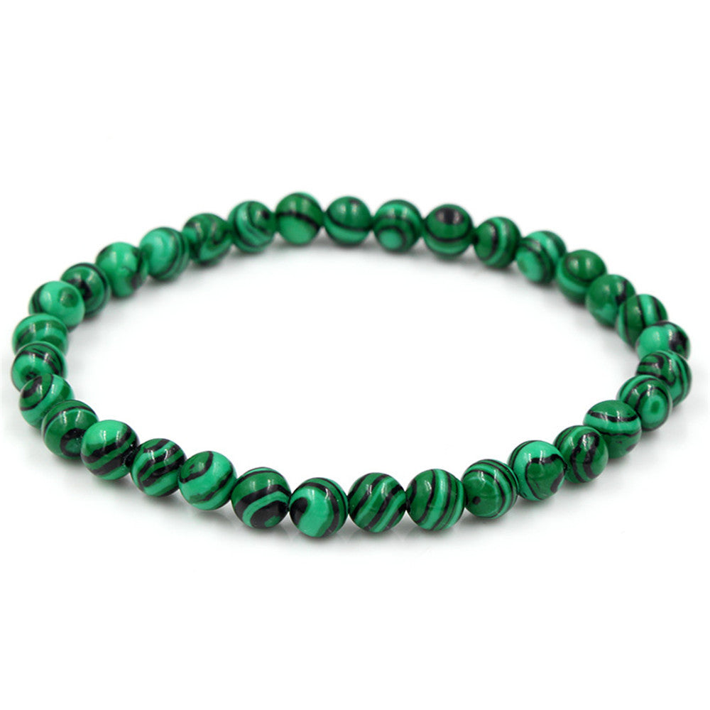 Tiger Eye Stone Bracelet Natural Stone Bracelet - Green / 6mm - Stone Bracelets