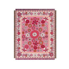 Bohemian Artistic Casual Sofa Cover Throw Rug - Pink Floral / 130x160cm - Sofa Covers