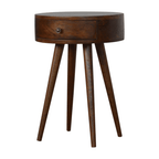 Nordic Chestnut Circular Bedside
