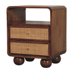 Larissa 2 Drawer Chestnut Nightstand