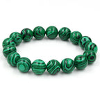 Tiger Eye Stone Bracelet Natural Stone Bracelet - Green / 12mm - Stone Bracelets