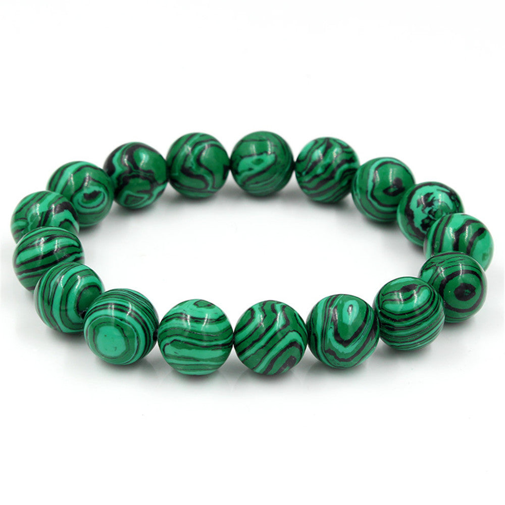 Tiger Eye Stone Bracelet Natural Stone Bracelet - Green / 12mm - Stone Bracelets