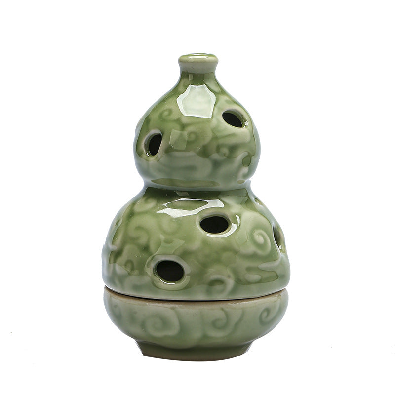 Celadon Gourd Incense Coil Burner Ornaments Secondary image
