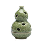 Celadon Gourd Incense Coil Burner Ornaments - Porcelain Gourd Incense Burner - Incense Burners