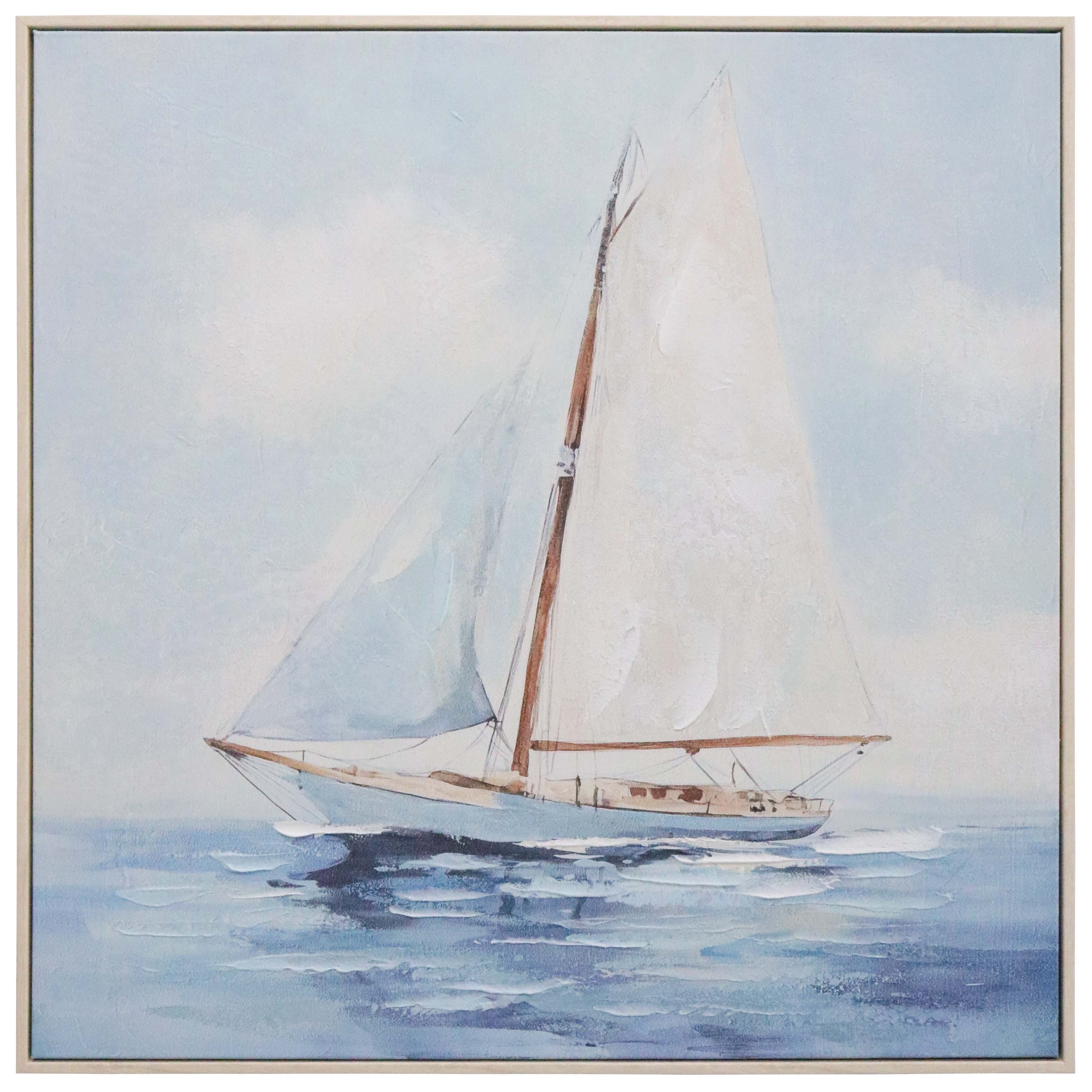 Framed Canvas Solo Sailing Main image