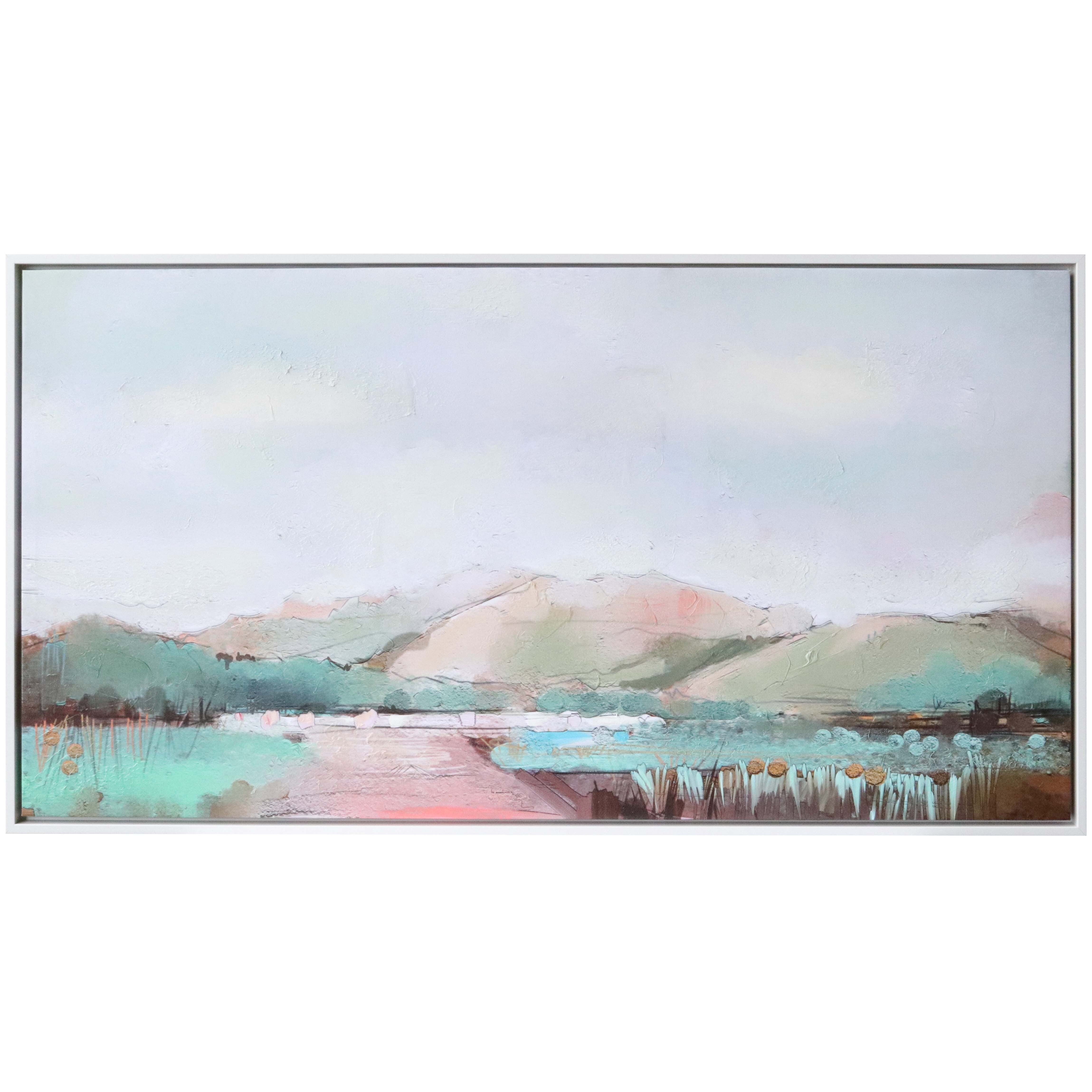 Framed Canvas Meadow Fields Main image