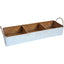 Storage Tray Triple Wash/blue/nat | 45 x 15 x 7 cm