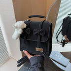 British-style Retro Chic Womens Backpack - Black - Bags Backpacks & Luggage