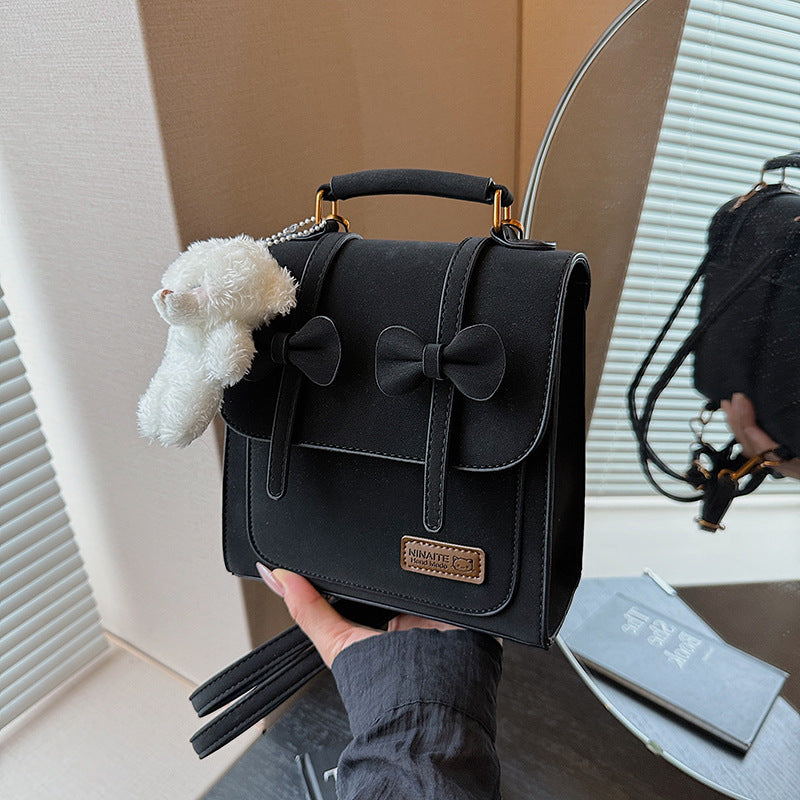 British-style Retro Chic Womens Backpack - Black - Bags Backpacks & Luggage