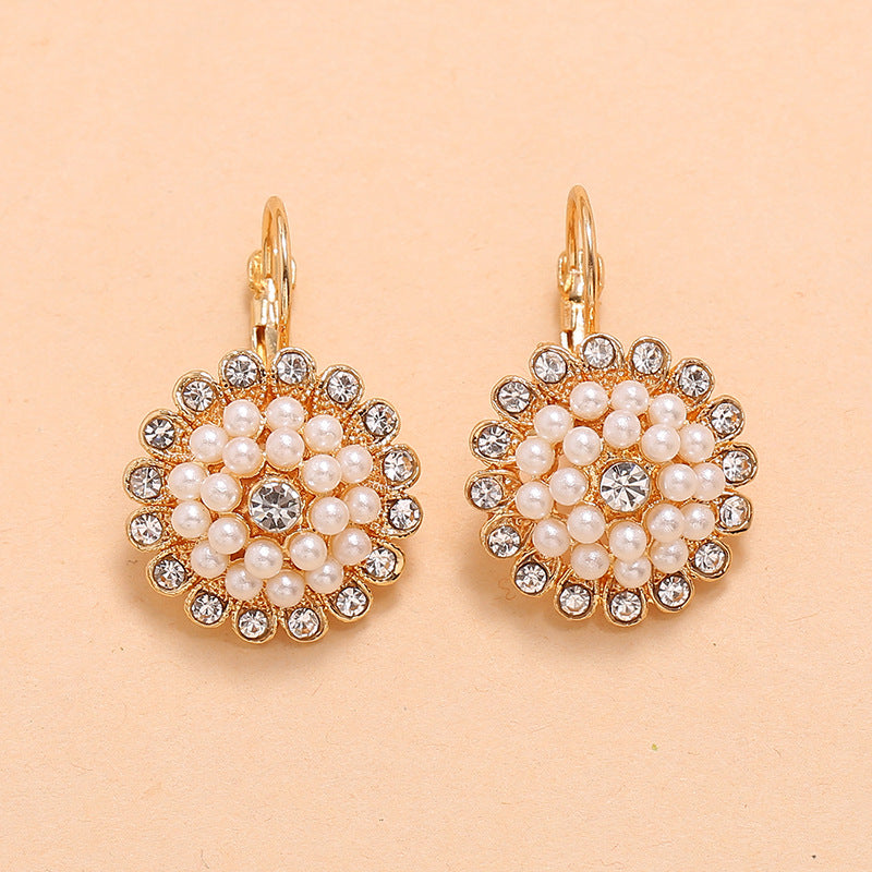 Bohemian Sun Flower Earrings - Gold - Earrings