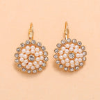 Bohemian Sun Flower Earrings - Gold - Earrings
