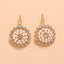 Bohemian Sun Flower Earrings - Gold - Earrings