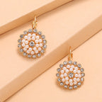 Bohemian Sun Flower Earrings - Gold - Earrings