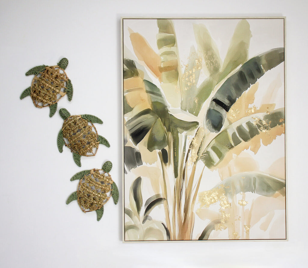 Framed Canvas Banana Palms